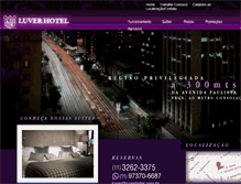 Tablet Screenshot of luverhotel.com.br
